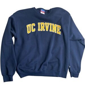 Champion UC Irvine Navy Blue‎ Crewneck Sweatshirt Size Medium